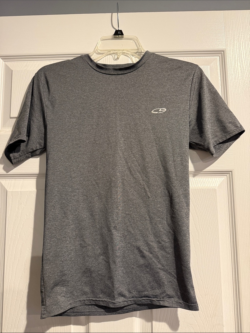 Champion Gray Short-Sleeve Athletic Crew Tee